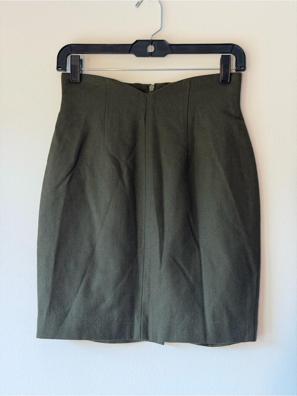 bossini Vintage Dark Green High Waist Pencil Skirt